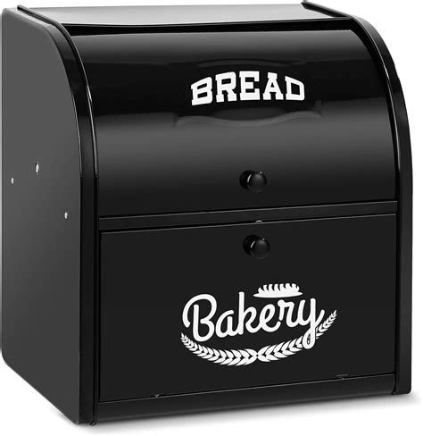 best metal bread boxes|stainless steel countertop bread box.